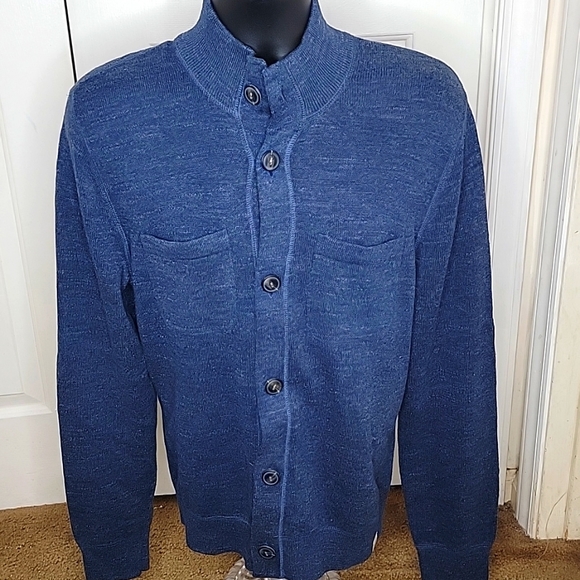 Lucky Brand Other - Lucky Brand Blue Cardigan Sweater Size L  NWOT'S